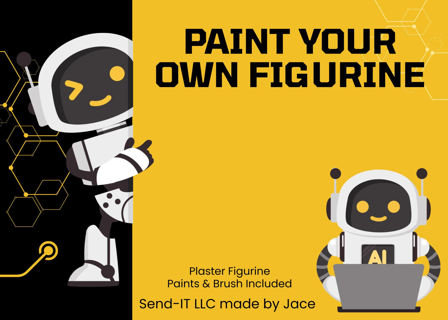 Space Themed Paintable Figurine Kits