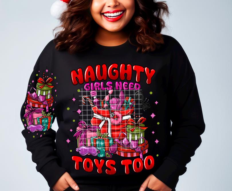 Naughty Girls Need Toys Too DTF Transfer