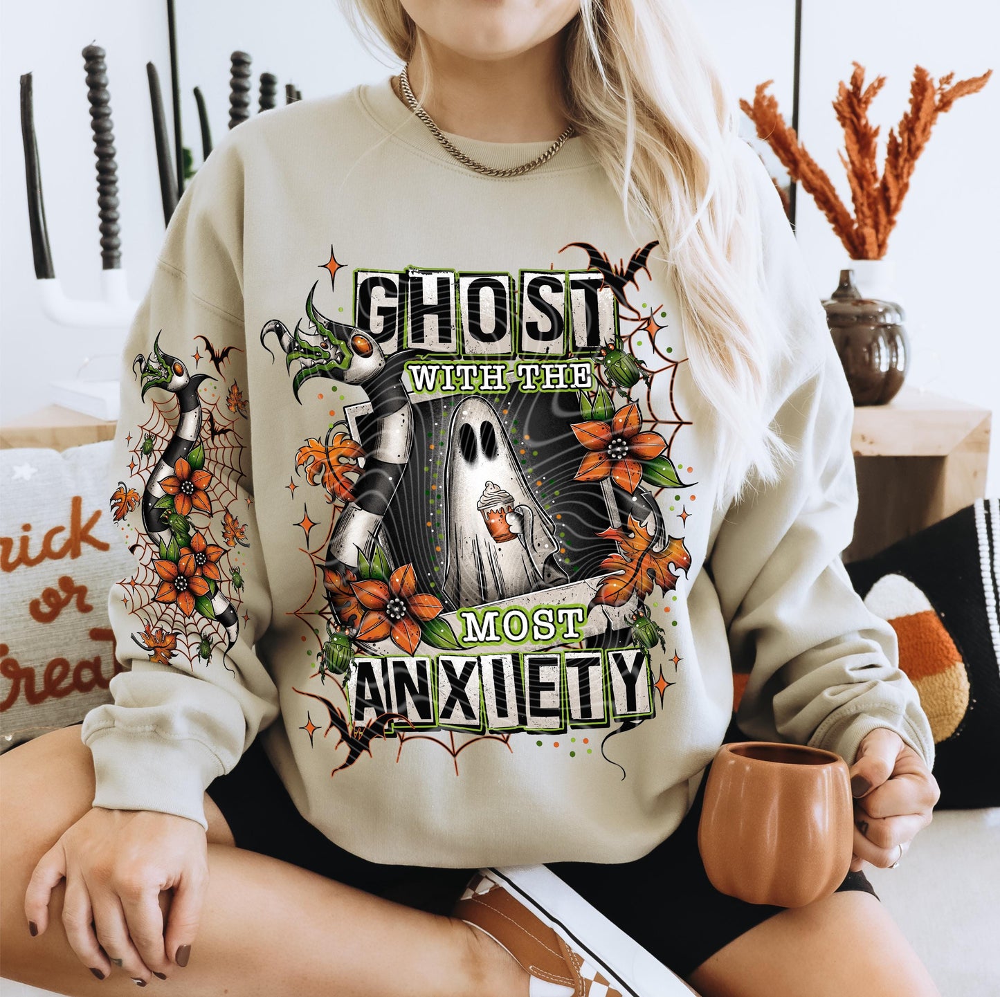 Ghost With The Most Anxiety DTF Transfer