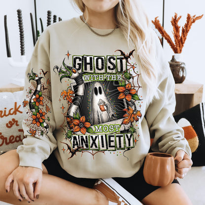 Ghost With The Most Anxiety DTF Transfer