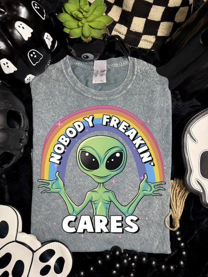 Nobody Freakin' Cares DTF Transfer
