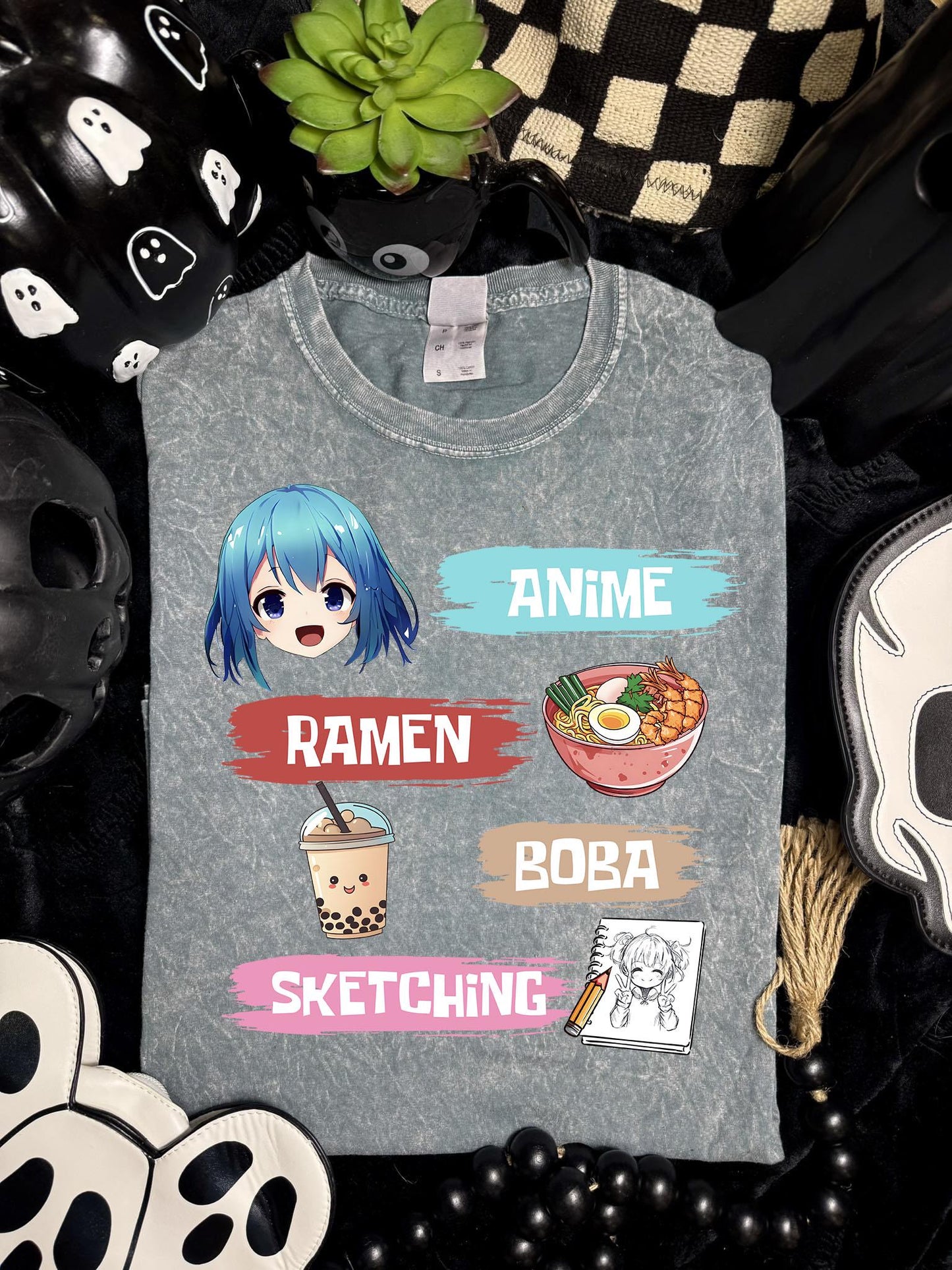 Anime, Ramen, Boba & Sketching DTF Transfer