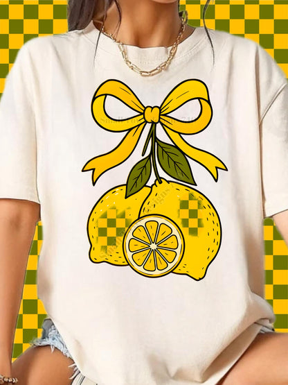 Lemons Bow DTF Transfer