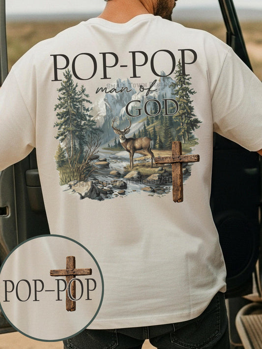 POP-POP Man Of God DTF Transfer