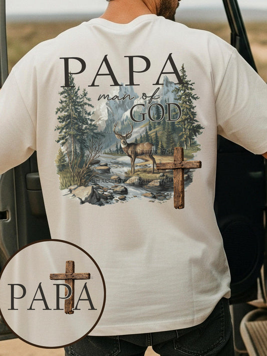 Papa Man Of God DTF Transfer