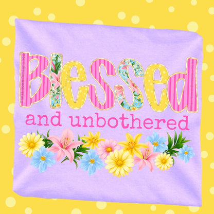 Blessed & Unbothered DTF Transfer