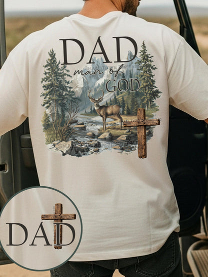 Dad Man Of God DTF Transfer