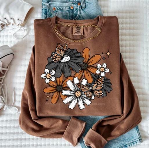 Boho Butterflies v2 DTF Transfer