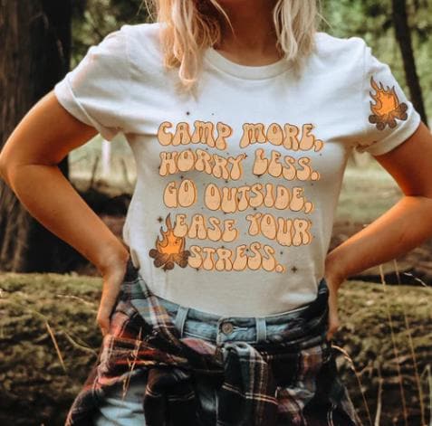 Camp More Worry Less DTF Transfer