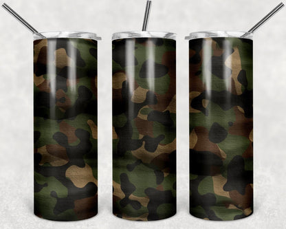 Camo, Stainless Steel, Tumbler, Drinkware
