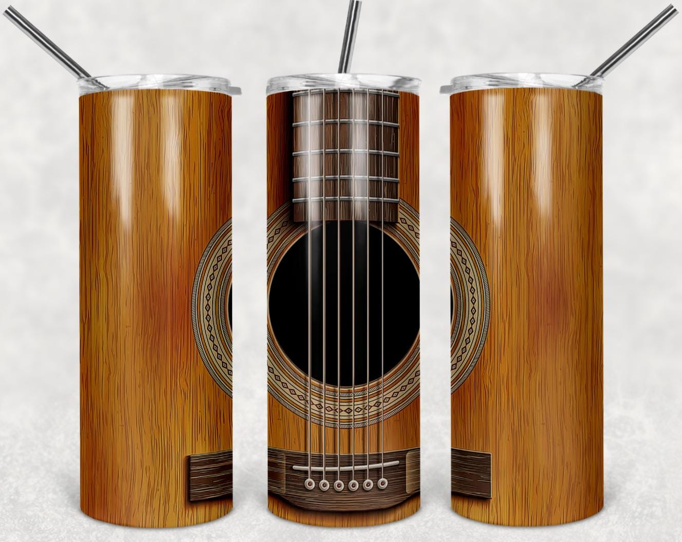 Guitar, Music, Stainless Steel, Tumbler, Drinkware