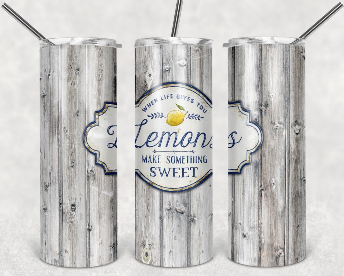 When Life, Gives You Lemons, Inspirational, Stainless Steel, Tumbler, Drinkware