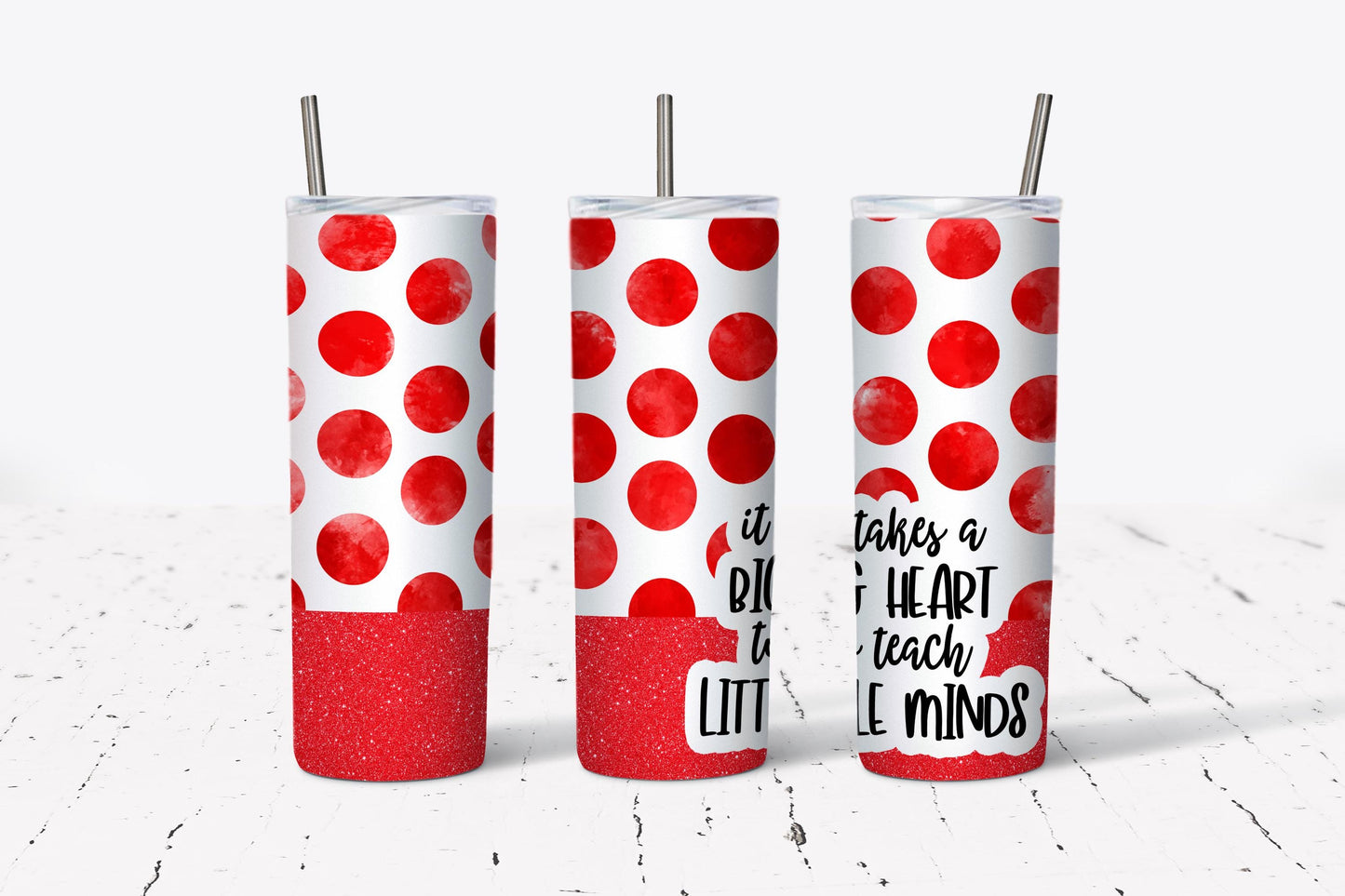 Big Heart, Little Minds, Teacher, Stainless Steel, Tumbler, Drinkware