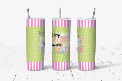Bunny, Favorite, Teacher, Easter, Stainless Steel, Tumbler, Drinkware