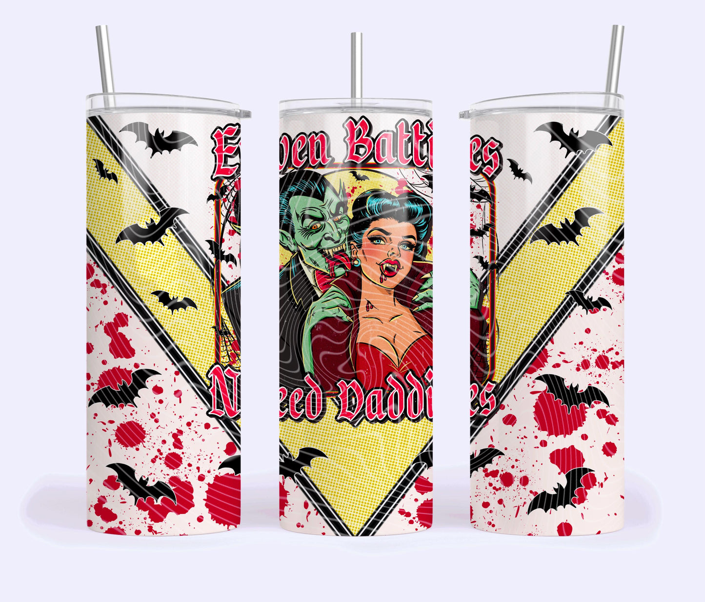 Batties, Need Daddies, Halloween, Stainless Steel, Tumbler, Drinkware