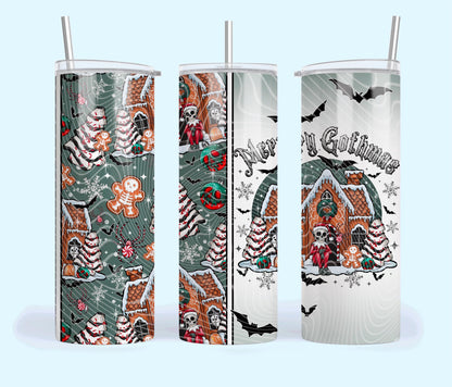 Merry, Gothmas, Christmas, Stainless Steel, Tumbler, Drinkware
