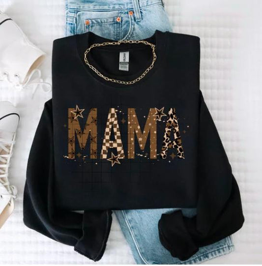 Mama, Cheetah, DTF Transfer