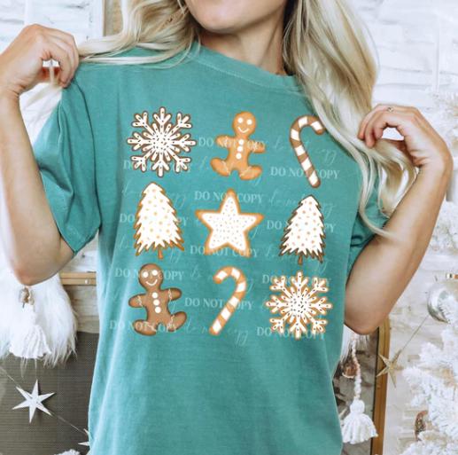 Christmas, Cookies, DTF Transfer