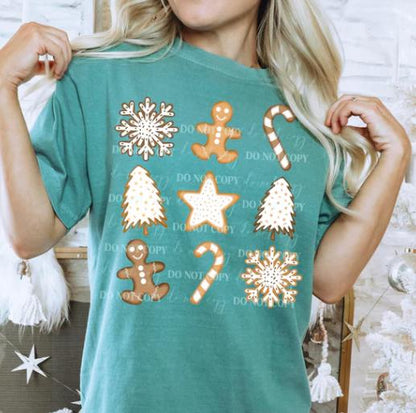 Christmas, Cookies, DTF Transfer