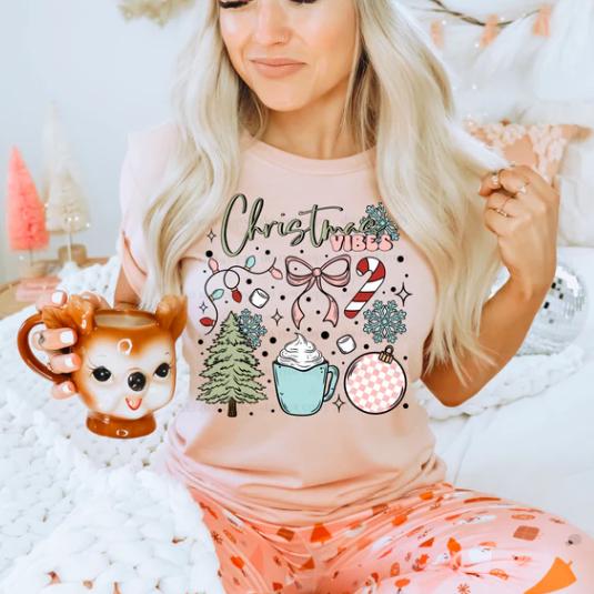 Christmas, Vibes, Collage, DTF Transfer