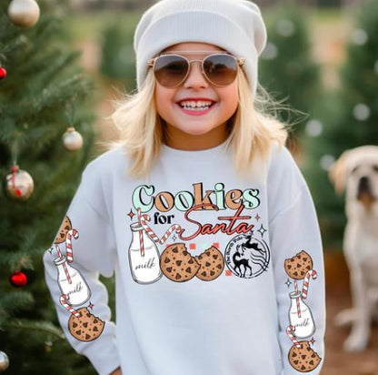 Cookies, For Santa, Kids,  DTF Transfer