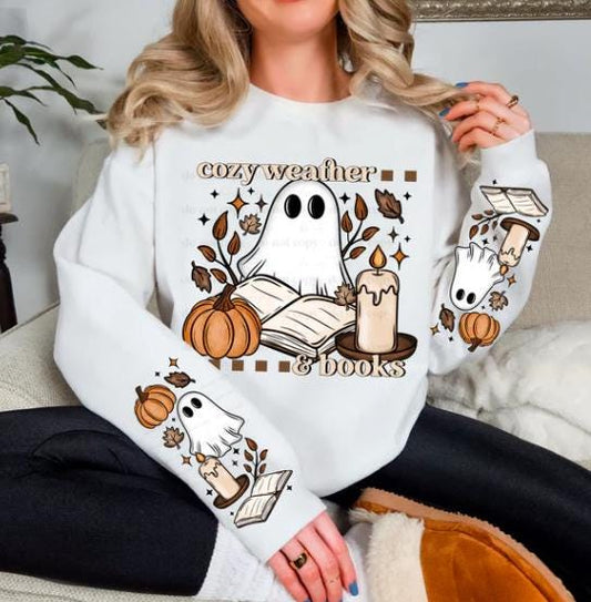 Cozy, Weather, Ghost,  Fall, DTF Transfer