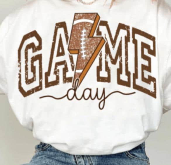 Football, Game Day, Sports, Fall, DTF Transfer