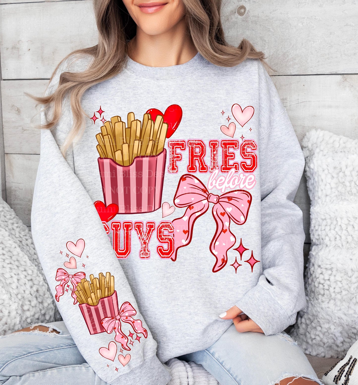 Fries, Before Guys, Valentines, DTF Transfer
