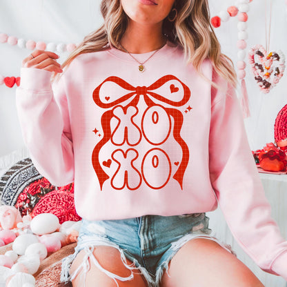 XOXO, Coquette, Bow,  Valentines,  DTF Transfer