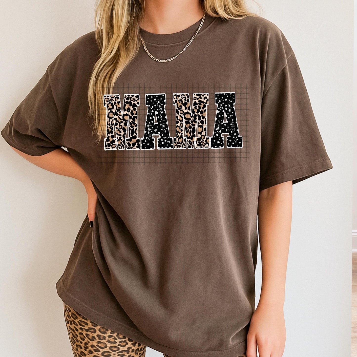 Dotted, Leopard, Mama, DTF Transfer
