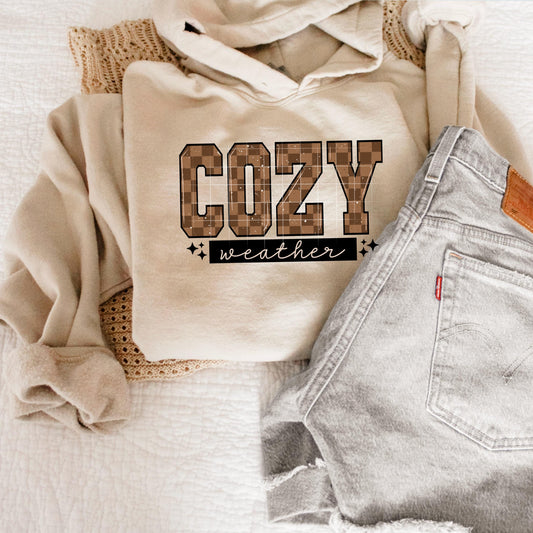 Cozy Weather, Warm, Fall,  DTF Transfer