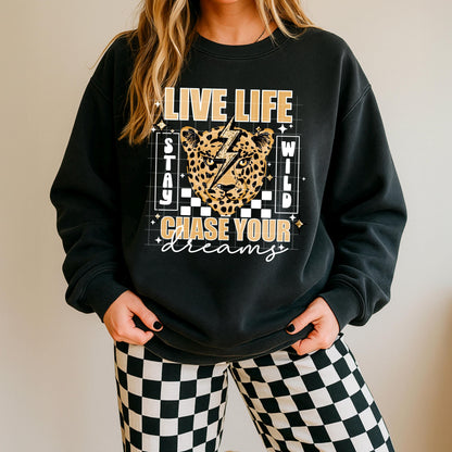 Live Life, Chase Your Dreams, Inspirational, DTF Transfer