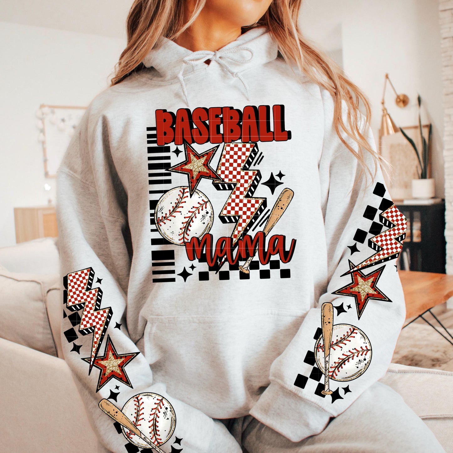 Baseball, Mama, DTF Transfer
