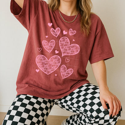 XOXO, Lace, Heart, Valentines, DTF Transfer
