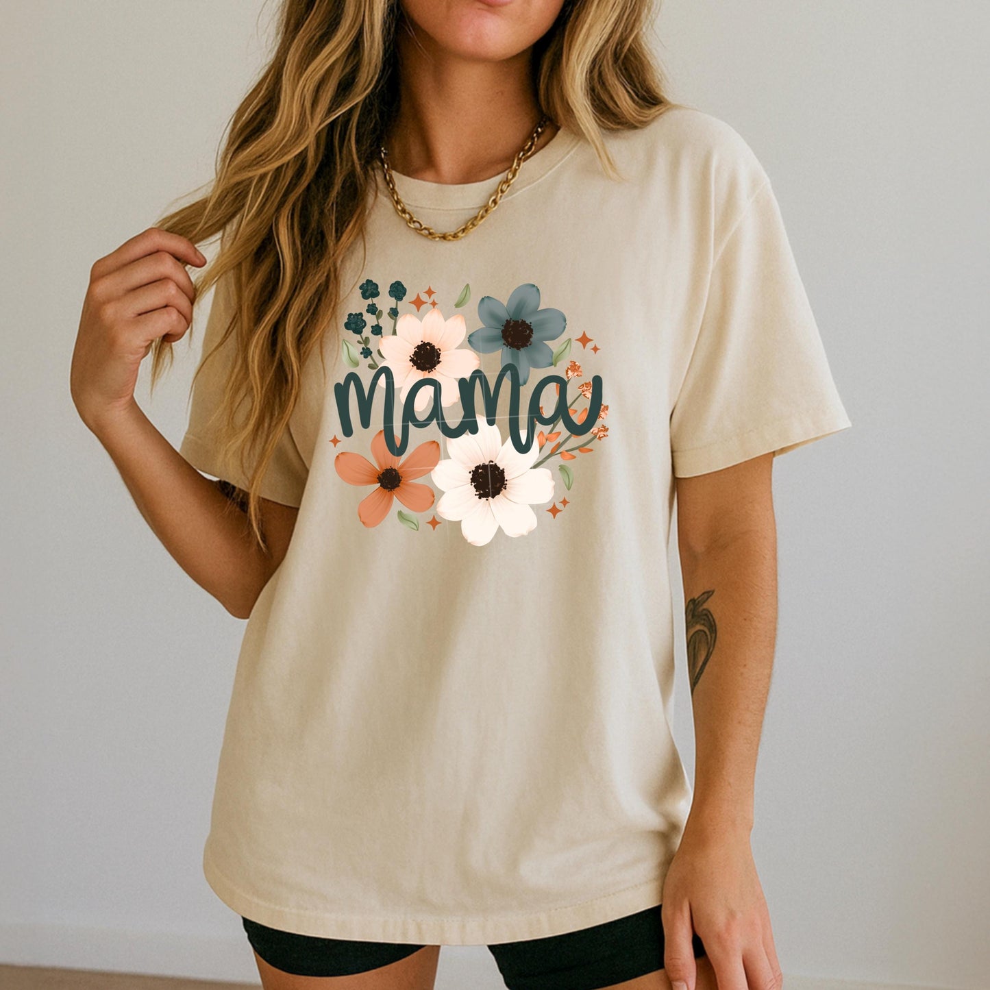 Mama, Spring, Floral, DTF Transfer