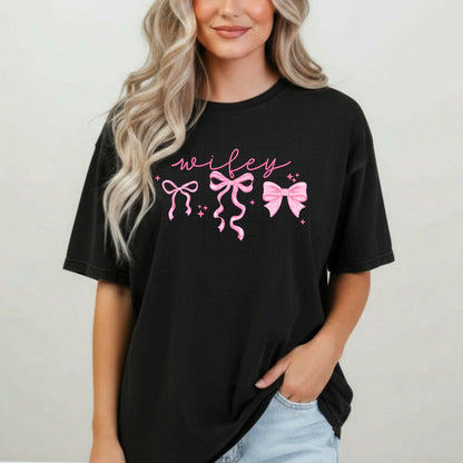 Wifey, Bow,  DTF Transfer