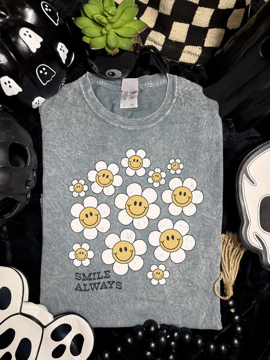 Smile, Always, Retro, Daisy, DTF Transfer