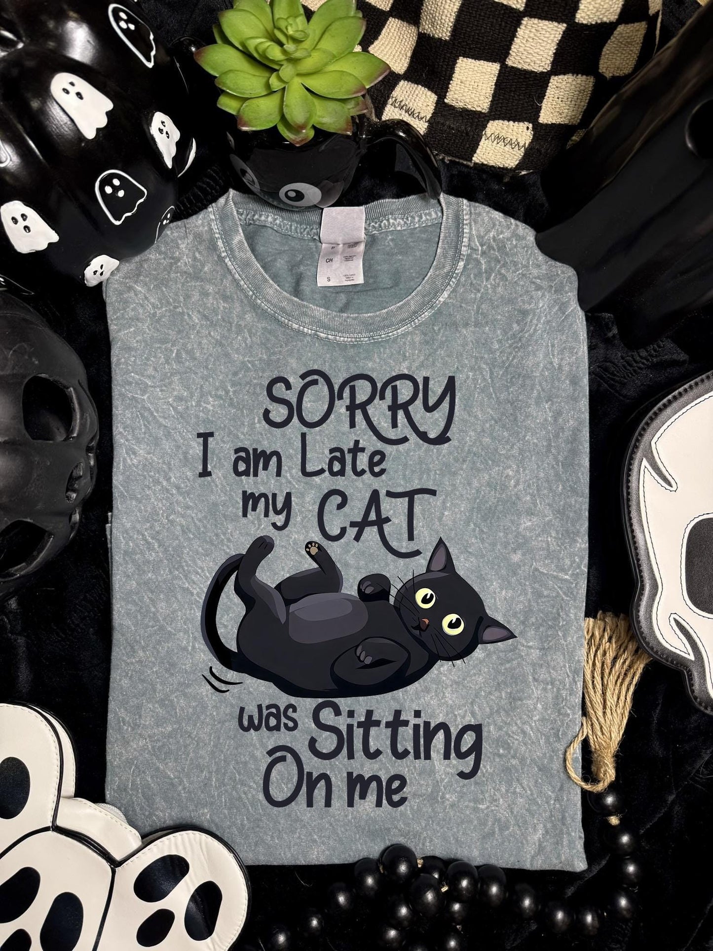 Sorry I'm Late, My Cat, DTF Transfer