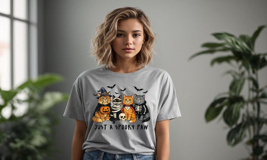 Spooky, Paw, Cat, DTF Transfer