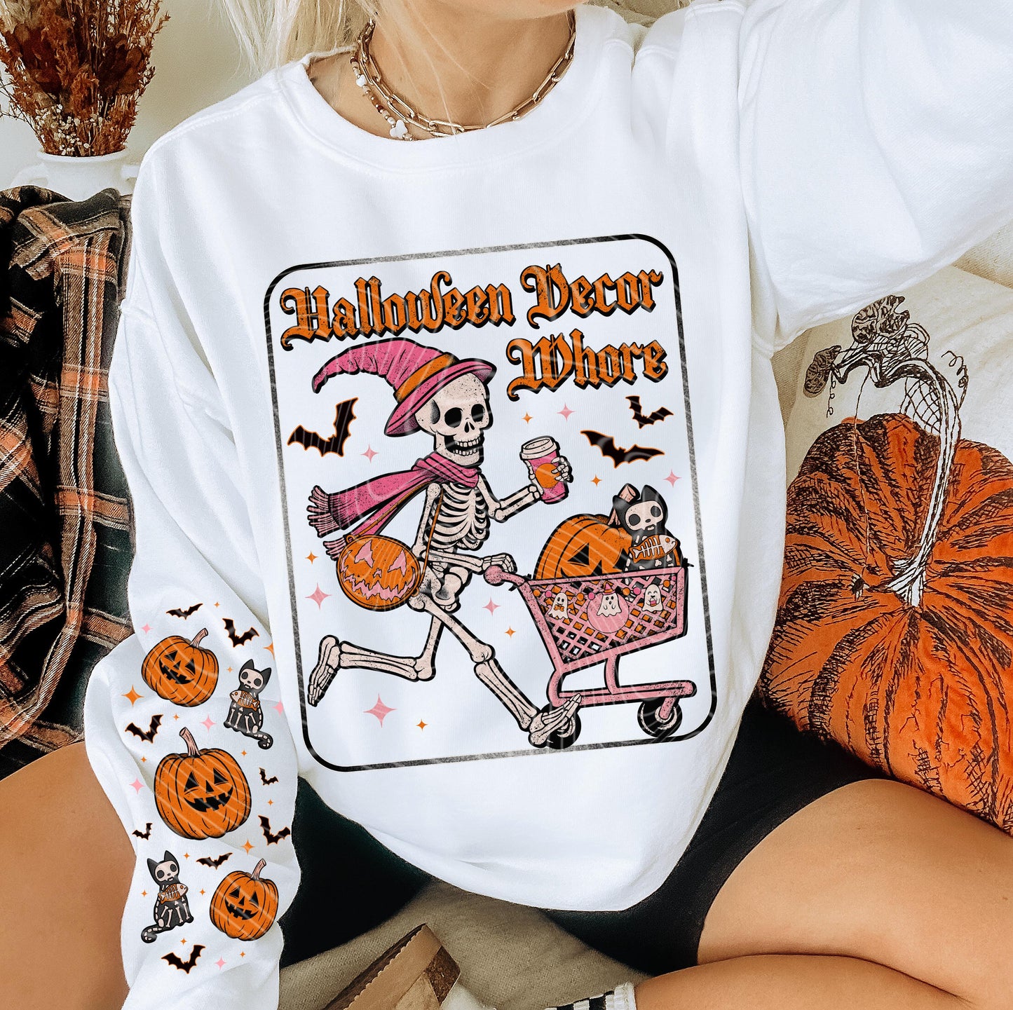 Halloween Decor Wh*re DTF Transfer