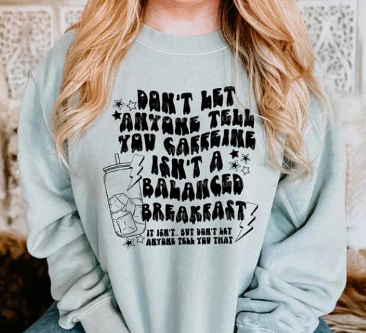 Balanced Breakfast DTF Transfer
