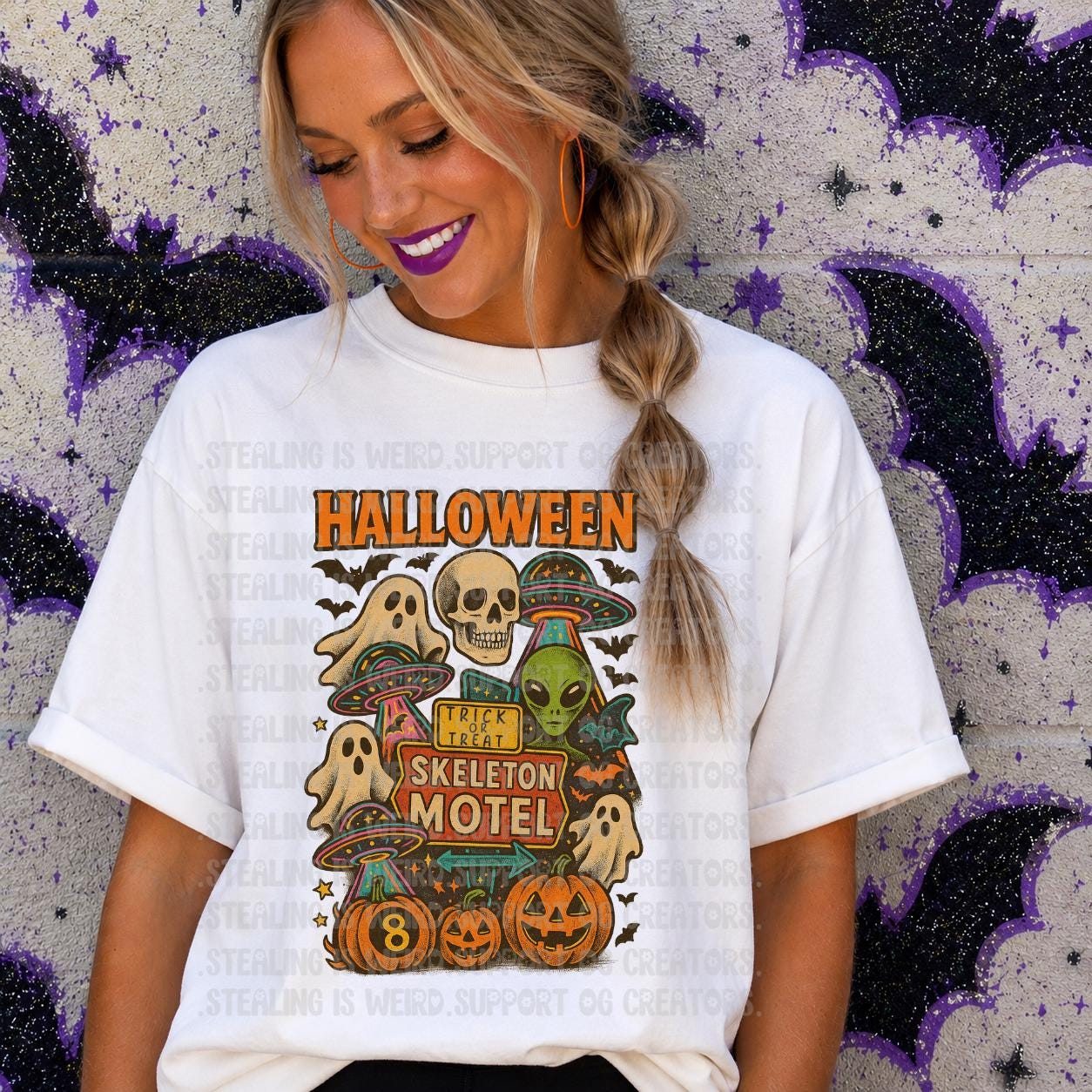 Halloween, Skeleton, Motel, DTF Transfer
