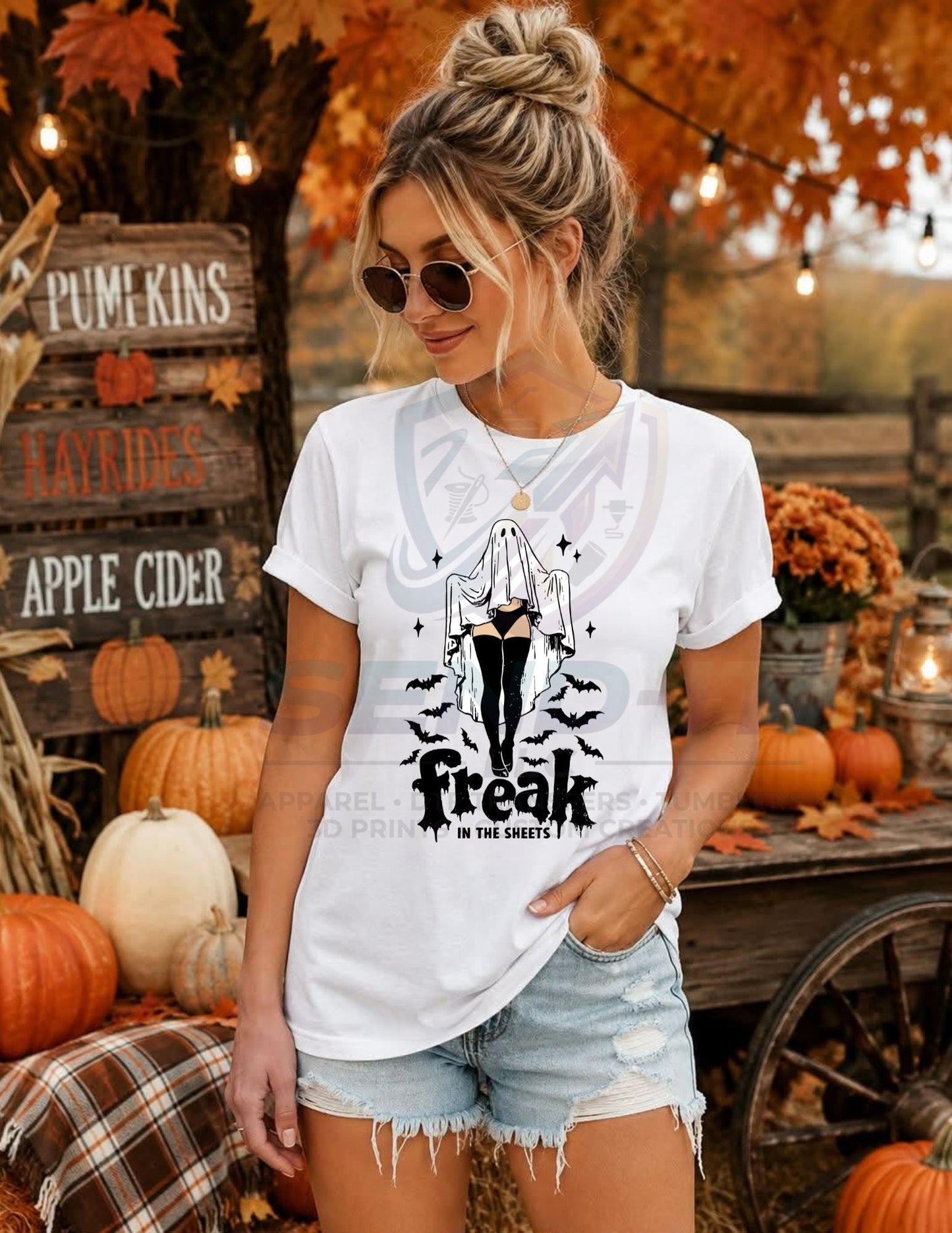 Freak In the Sheets, Adult Humor, Halloween, DTF Transfer