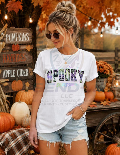 Spooky, Fall, Halloween,  DTF Transfer