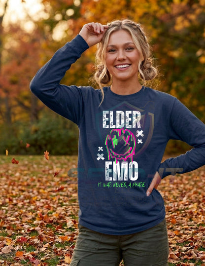 Elder, Emo, Smiley,  DTF Transfer