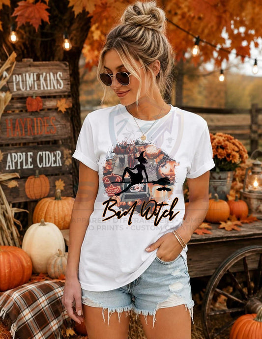 Bad Witch, Halloween,  DTF Transfer