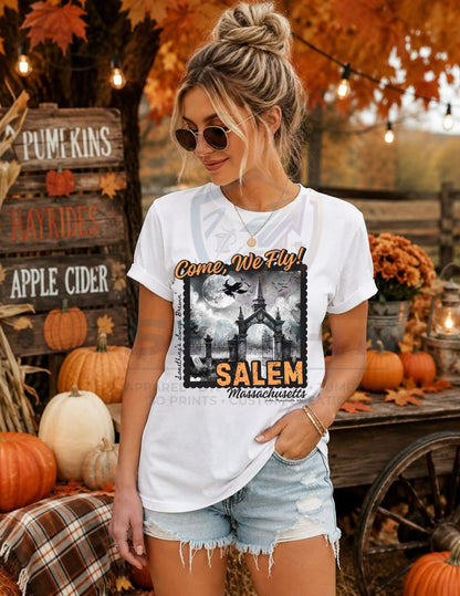 Fly With Me, Salem, Halloween,  DTF Transfer