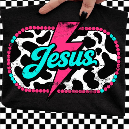 Jesus Western DTF Transfer