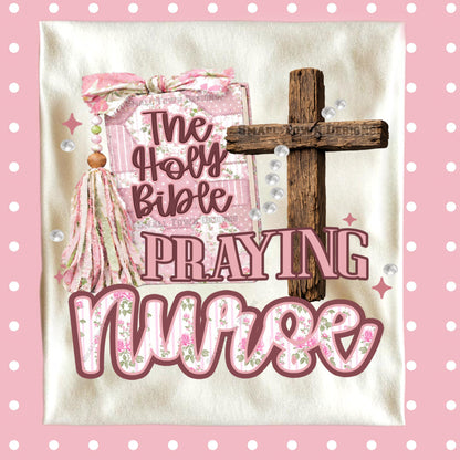 Praying Nurse DTF Transfer