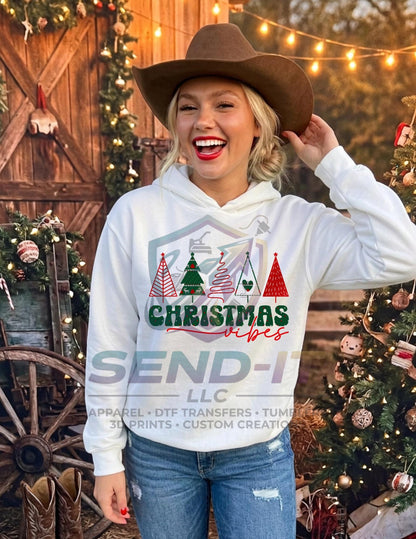 Christmas, Vibes, Retro, DTF Transfer